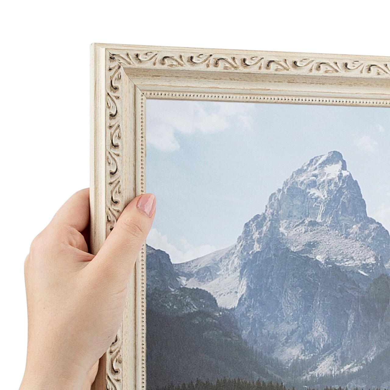 ArtToFrames 8x10 Inch Picture Frame, This 1.25 Inch Custom Wood Poster Frame is Available in Multiple Colors, Great for Your Art or Photos - Comes with Regular Glass and Corrugated Backing (A40DY)